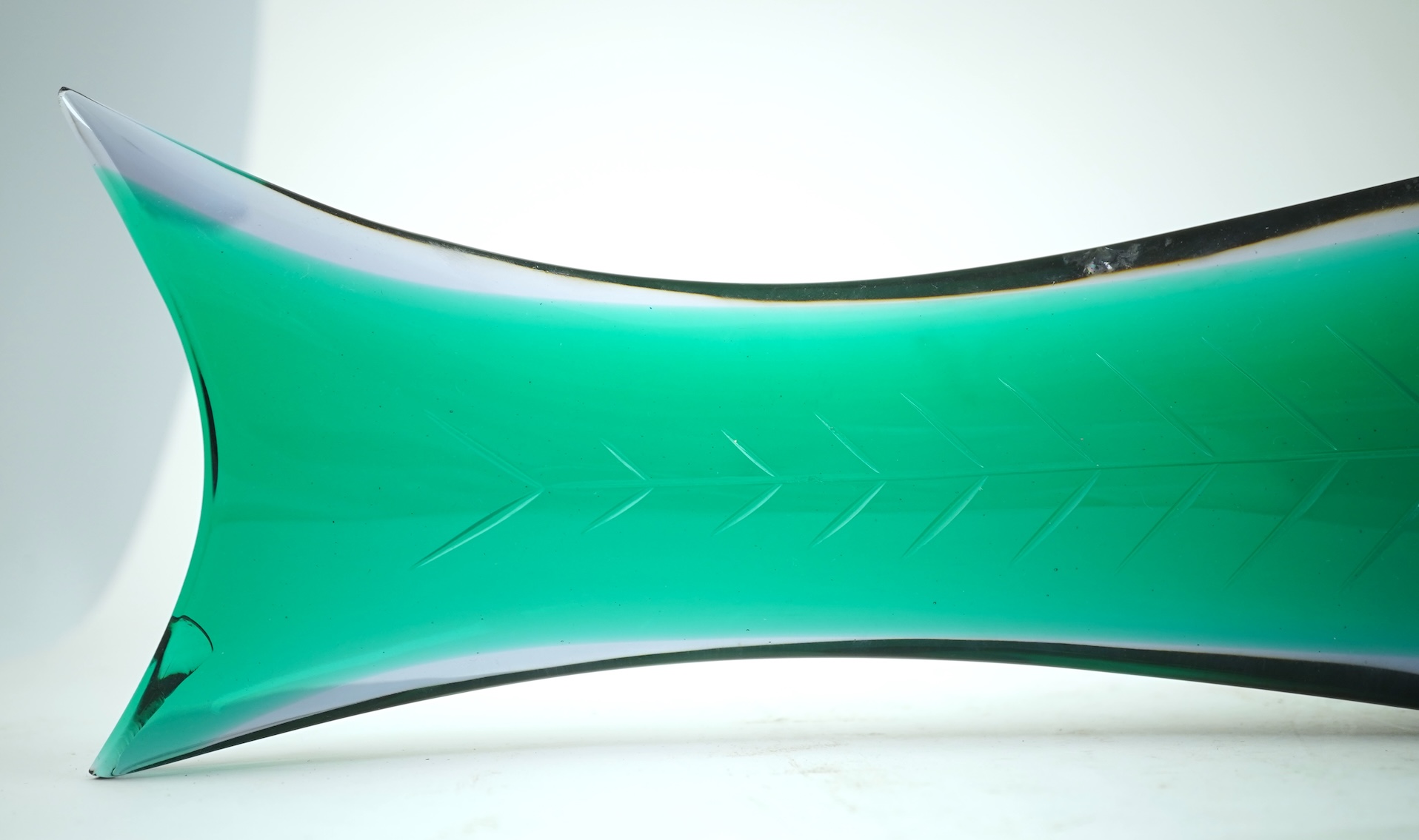 Flavio Poli (Italian, 1900-1984) for Seguso Vetri D'Arte: A Murano sommerso glass fish